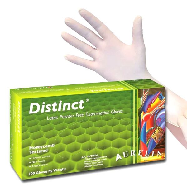 Aurelia® Distinct™ Latex Exam Gloves (100/Box) - NNA Medical Canada