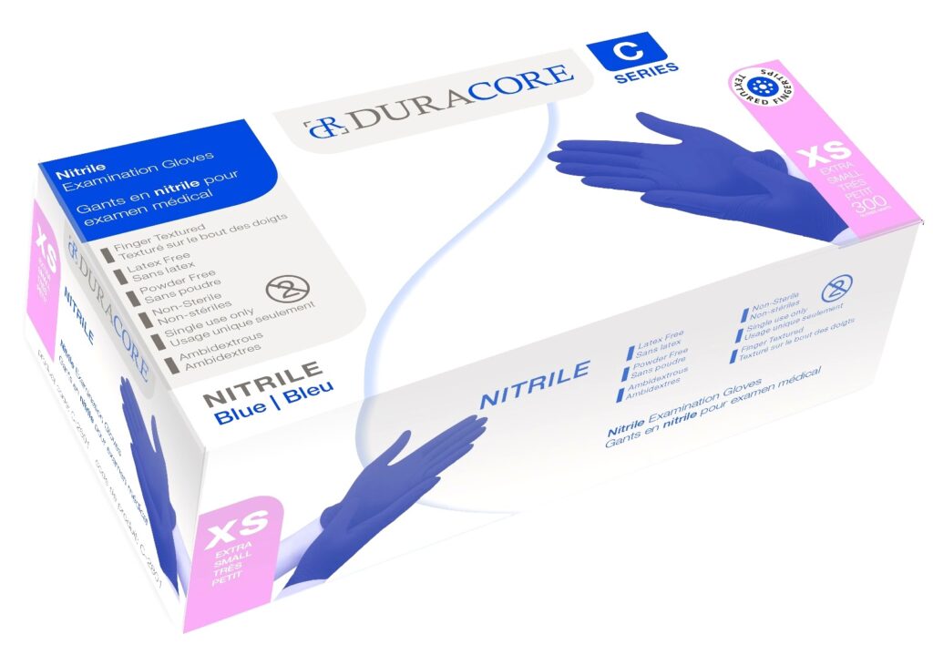 DURACORE™ Nitrile Examination Gloves (300/Box) - NNA Medical Canada