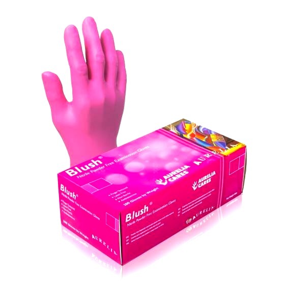 Aurelia® Blush™ Nitrile Gloves (200/Box) - NNA Medical Canada