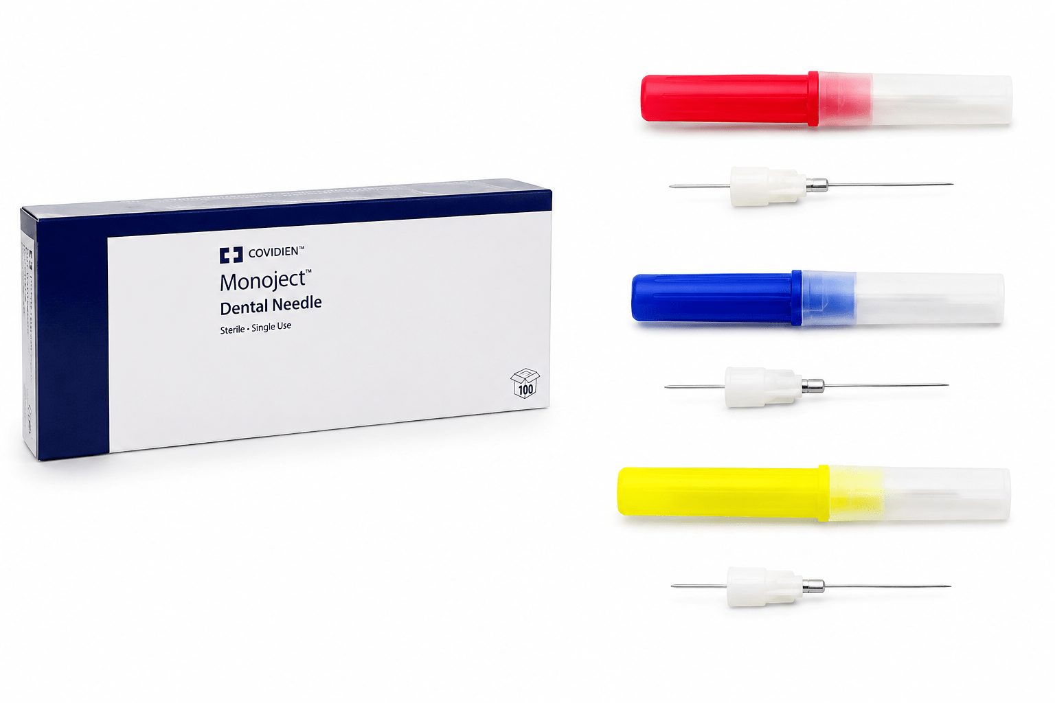 IMAGE MONOJECT DENTAL NEEDLES - PLASTIC HUB