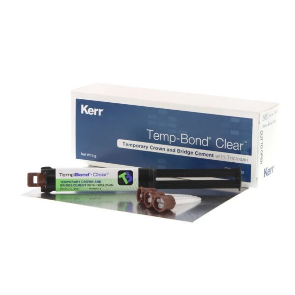 Kerr TempBond Clear with Triclosan 6 g syringe kit