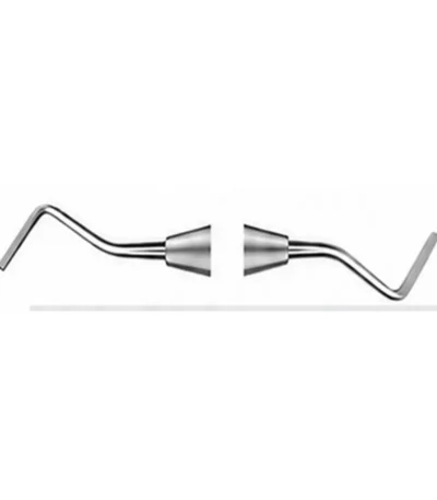 14/14-O Off Angle Hatchet, double-ended stainless steel dental hatchet for cavity preparation