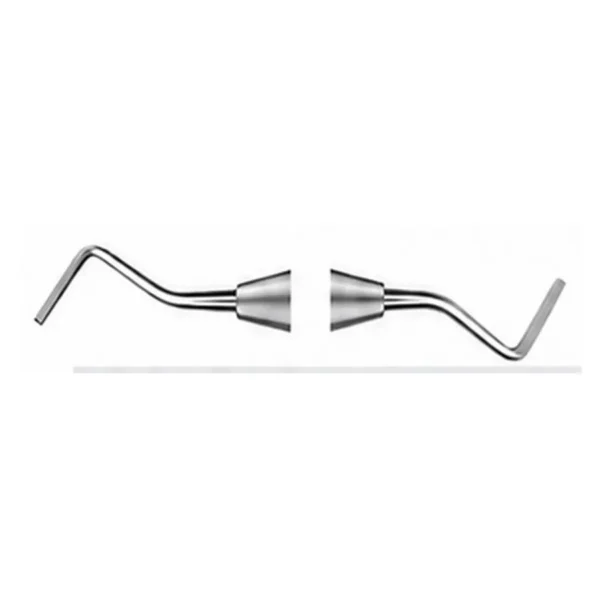 14/14-O Off Angle Hatchet, double-ended stainless steel dental hatchet for cavity preparation