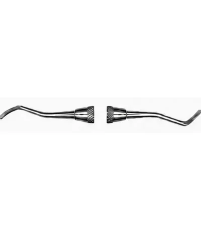 77/78 distal margin trimmer, double-ended stainless steel dental instrument