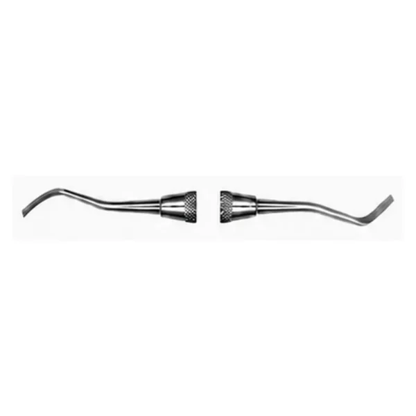 79/80 mesial margin trimmer, double-ended stainless steel dental instrument
