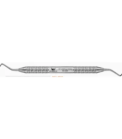 232 Tru Bal margin trimmer, double-ended stainless steel dental instrument with knurled handle