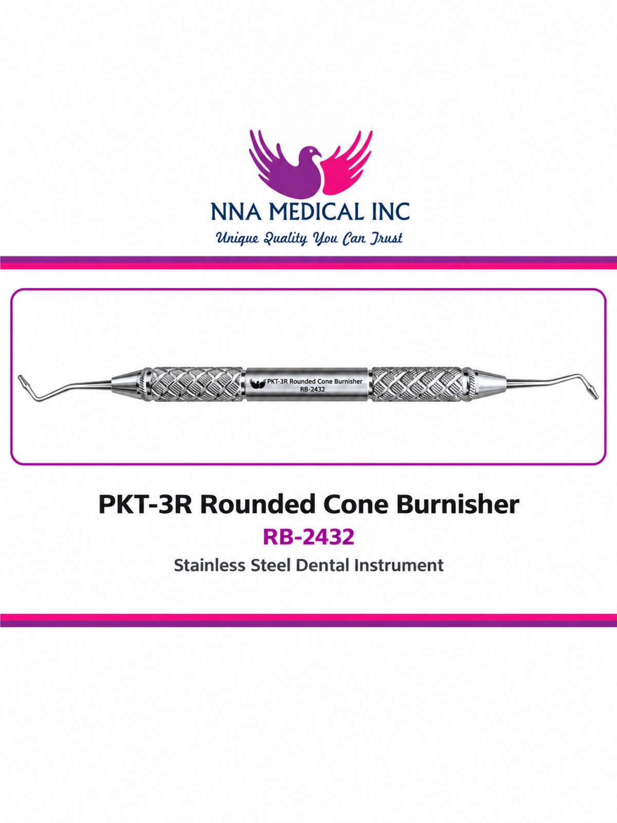 PKT-3R-ROUNDED-CONE-BURNISHER-RB-2432 PKT-3R ROUNDED CONE BURNISHER RB-2432