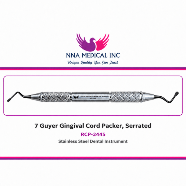 7 Guyer Gingival Cord Packer, Serrated RCP-2445