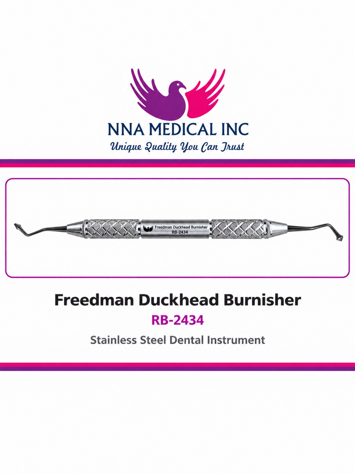 FREEDMAN-DUCKHEAD-BURNISHER-RB-2434 FREEDMAN DUCKHEAD BURNISHER RB-2434