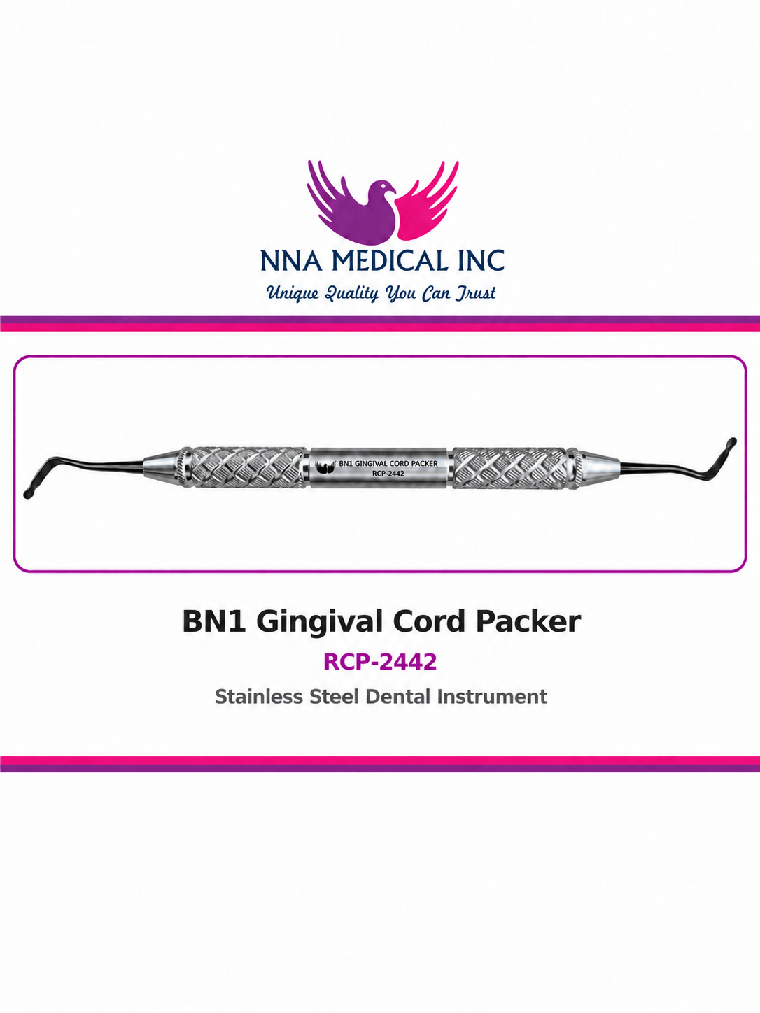 IMAGE BN1 GINGIVAL CORD PACKER RCP-2442