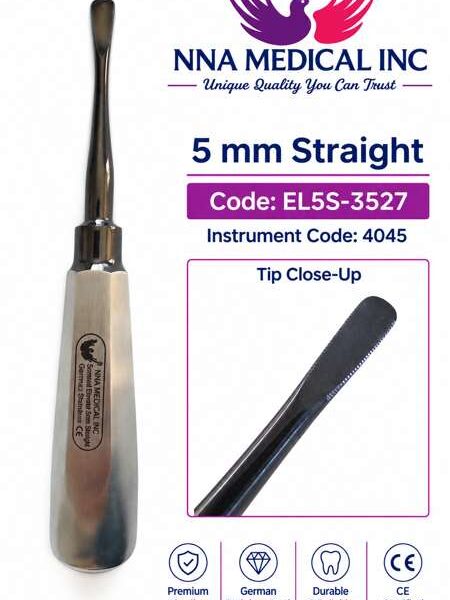 Luxating Elevator Black Line 5MM Straight